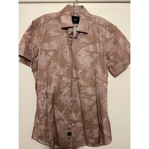 Men's Jeff Short Sleeve Button Down Collared Shirt Medium